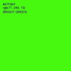 #47F90F - Bright Green Color Image