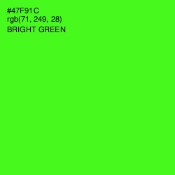 #47F91C - Bright Green Color Image