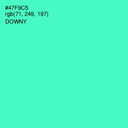 #47F9C5 - Downy Color Image