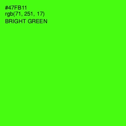 #47FB11 - Bright Green Color Image