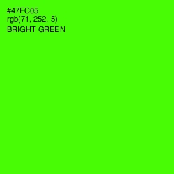 #47FC05 - Bright Green Color Image