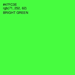 #47FC3E - Bright Green Color Image