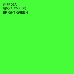 #47FD3A - Bright Green Color Image