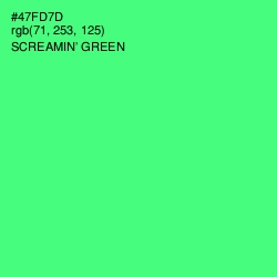 #47FD7D - Screamin' Green Color Image