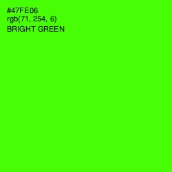 #47FE06 - Bright Green Color Image