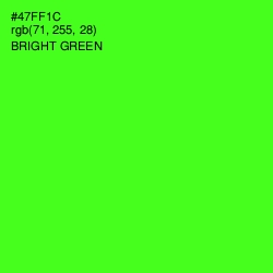 #47FF1C - Bright Green Color Image