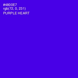 #4800E7 - Purple Heart Color Image
