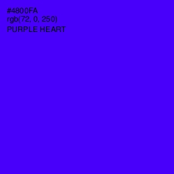 #4800FA - Purple Heart Color Image