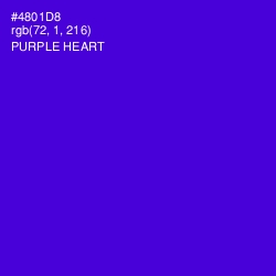 #4801D8 - Purple Heart Color Image