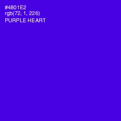 #4801E2 - Purple Heart Color Image