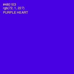 #4801E3 - Purple Heart Color Image