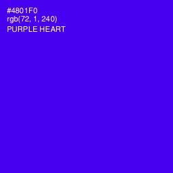 #4801F0 - Purple Heart Color Image