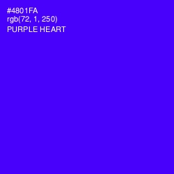 #4801FA - Purple Heart Color Image