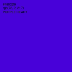 #4802D9 - Purple Heart Color Image