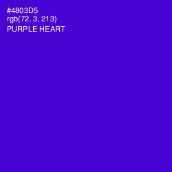 #4803D5 - Purple Heart Color Image