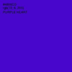 #4806CD - Purple Heart Color Image