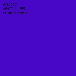 #4807C7 - Purple Heart Color Image