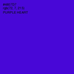 #4807D7 - Purple Heart Color Image