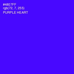 #4807FF - Purple Heart Color Image