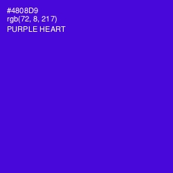 #4808D9 - Purple Heart Color Image