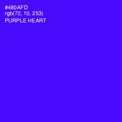 #480AFD - Purple Heart Color Image