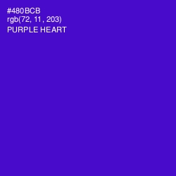 #480BCB - Purple Heart Color Image