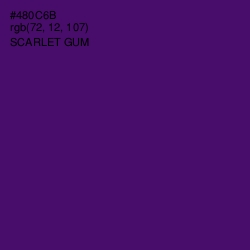 #480C6B - Scarlet Gum Color Image