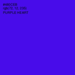 #480CEB - Purple Heart Color Image