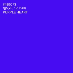 #480CF3 - Purple Heart Color Image