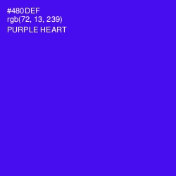 #480DEF - Purple Heart Color Image