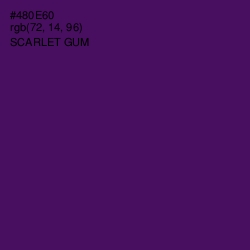 #480E60 - Scarlet Gum Color Image