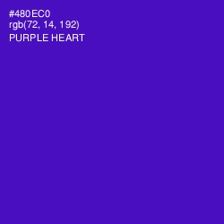 #480EC0 - Purple Heart Color Image