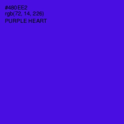 #480EE2 - Purple Heart Color Image