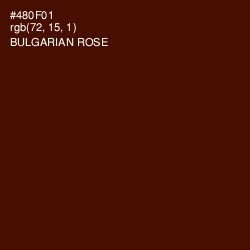 #480F01 - Bulgarian Rose Color Image