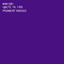 #481081 - Pigment Indigo Color Image
