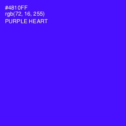 #4810FF - Purple Heart Color Image