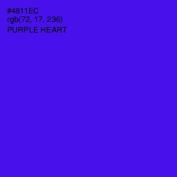 #4811EC - Purple Heart Color Image