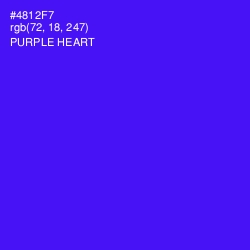 #4812F7 - Purple Heart Color Image