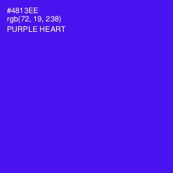 #4813EE - Purple Heart Color Image