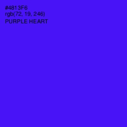 #4813F6 - Purple Heart Color Image