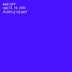 #4813FF - Purple Heart Color Image