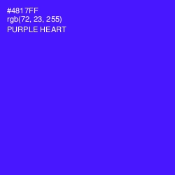 #4817FF - Purple Heart Color Image