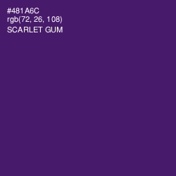 #481A6C - Scarlet Gum Color Image