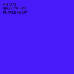 #481AF9 - Purple Heart Color Image