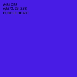 #481CE5 - Purple Heart Color Image