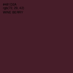 #481D2A - Wine Berry Color Image