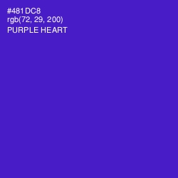 #481DC8 - Purple Heart Color Image