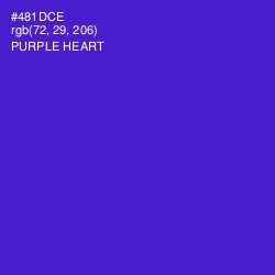 #481DCE - Purple Heart Color Image