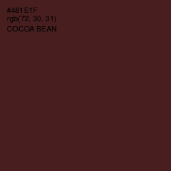 #481E1F - Cocoa Bean Color Image