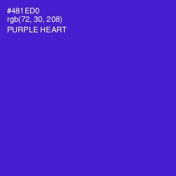 #481ED0 - Purple Heart Color Image